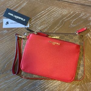 Karl Lagerfeld Zippered Pouch Set